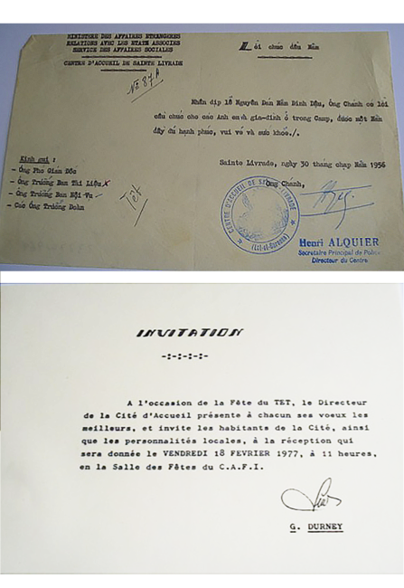 1956 -1977 : invitations à la fête du Têt